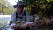 Soca Rainbow trout, Slovenia fly fishing